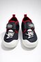 Black Boys' Plush Comfortable Sole Velcro Adjustable Home School Nursery Slippers Shoes - 4