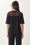 Scarf Detailed Lace Modal Top-Bottom Set Lby0054 Black - 7