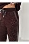 Women's Short Sleeve Stone Detailed Modal Fabric Tracksuit Set - 3