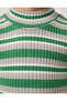 Ync 7778-1 Girls-Boys Striped Ribbed Combed Cotton Badi - 5