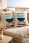 Modern Bohemian Tufting Punch Embroidered Linen Blend Double Throw Pillow Cover Living Room Decor (45X45 cm) - 4