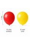 Yellow Red Latex Balloon Set 20 Pieces 11 Inch Galatasaray Theme Birthday Party Decoration Balloon - 3