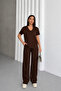 Women's V-Neck Short Sleeve Modal Track Suit