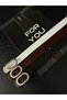 3-Piece Oval Silver Buckle Women's Trouser Belt, Jacket Belt, Shirt Belt, Dress Belt - 4