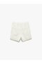 Cotton Lined Scalloped Embroidered High Waist Mini Shorts - 5