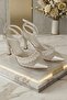 Women's 7 cm Pearl Mesh Evening Dress Shoes - 2