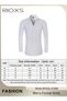 Men's French Cuff Dress Shirt, Slim Fit Formal Business Button Down Shirt For Men, Long Sleeve Dress - 6