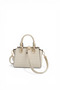 Sand Beige - Sand Beige Plaid Line Square Women's Handbag Sp1281 - 5