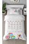 English Alphabet Abcd Patterned Digital Printed Special Design Stylish Single Duvet Cover Set Without Sheets