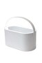 Portable Cosmetic Organizer,LED Mirror,Multi-Purpose Travel Case,White
