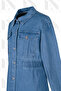 26353 Denim Jeans Tunic Trousers Set – Modern Hijab Set with Buttoned Pocket Detail - 4