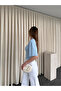 Baby Blue Draped Body Suit - 261003 - 4