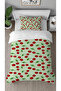 Cherry Fruit Patterned Digital Printed Special Design Single Stylish Duvet Cover Set Without Sheets