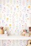 Pastel Flower Wall Sticker Set 38 Pieces |   Children's Room, Baby Room, Kitchen and Study Area Decoration - 3