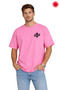 Unisex Oversize Pink Miami Text Printed T-Shirt 100% Cotton Casual Daily Streetwear Trend T-Shirt - 2