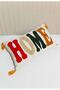 1 Piece Punch Embroidered Home Text & Patterned Throw Pillow Cover 35X55 - 4