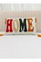 1 Piece Punch Embroidered Home Text & Patterned Throw Pillow Cover 35X55 - 3