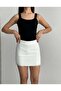 Lace Mini Skirt White - 4