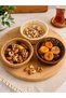 Plastic Rattan Snack Bowl Set of 3 – 10 cm Diameter – Wicker Look Presentation Bowl, Washable, Unbreakable