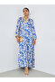 Blue All Over Digital Print Jalabiya - 3