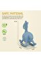 Silicone Baby Teether, BPA-Free Gum Soother, Easy Grip, 6–12 Months Blue - 7