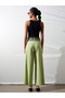 72670 Double Belted Pleated Trousers-F.Green - 2