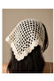 White Bohemian Hand Knitted Bandana