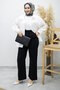 High Waist Trousers with Pockets Tsd260157 Black - 2