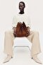 Pleated shoulder bag - 2