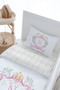 Baby Size Duvet Cover Set (100X150) - Pink Royal Series - Letter N - 5