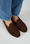 Tuubi Women's Genuine Leather Pleated Loafer Brown Shoes - 2