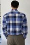 Men's Plaid Checkered Shirt Slim Fit Cotton Blend Classic Style Long Sleeve Shirt - 3