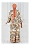 Authentic Half-Buttoned Robe Dress-Mink - 5