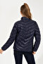 Women's Navy Blue Coat 50253400-Vr033 - 5
