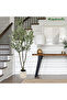 214cm Artificial Olive Trees 3 Trunks,Faux Olive Tree with White Planter for Home Office Decor - 5