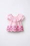 Girl's Cotton Pink Embroidery Detailed Blouse and Pants Set - 4