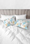 100% Cotton Akfil Garden Pillowcase Set of 2 - 50X70 cm Blue
