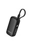 PD20W 5000mAh Pocket Power Bank, Fast Charging USB-C and USB A Output with Removable USB-C Cable