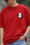 Cat and Dog Minimal Printed Unisex Oversize T-Shirt – Cotton Crew Neck Casual T-Shirt