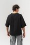 Follow Göğüs Design Detailed Fringed Crew Neck Oversize T-Shirt - 5