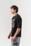 Follow Göğüs Design Detailed Fringed Crew Neck Oversize T-Shirt - 4