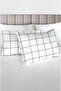 100% Cotton Akfil Elona Pillowcase Set of 2 - 50X70 cm Anthracite - 2