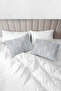 100% Cotton Akfil Pearl Pillowcase Set of 2 - 50X70 cm Gray