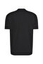 Ss Waffle Badge Crewnk Tee Men's Crew Neck T-Shirt Black - 2