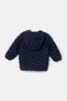 Baby Boy 0-18 Months Combed Cotton Lined Seasonal Coat Navy Blue - 3