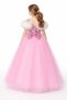Tutu Rose Decorated Long Skirted Evening Dress & Pink Long Skirted Dress Costume - 2