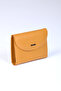 3206 Genuine Leather Women's Wallet Yellow Color Multi-Compartment Stylish and Convenient Wallet - 2