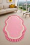 Sdt Pop-Art Pink Maze Woven Base Decorative Carpet Sdt675 - 3