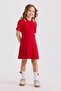 Girl's Knitted Red Dress