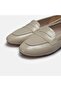 Large size women's loafer 41-42-43-44-beige patent leather - 7